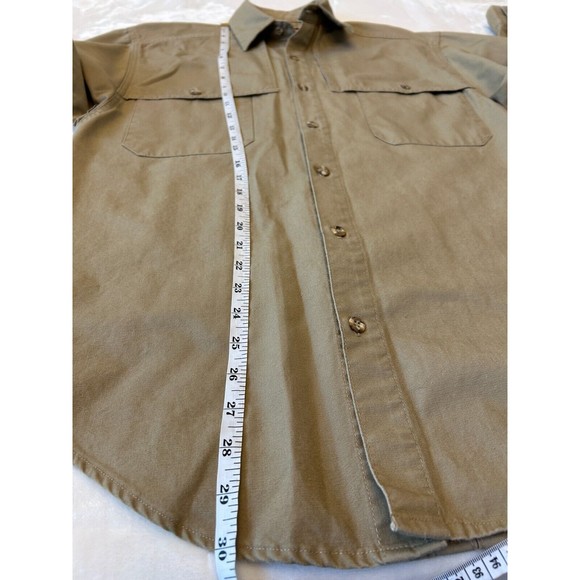 The Australian Outback Collection Buttton Down Shirt Mens S Tan Long Sleeve  USA - Picture 4 of 7